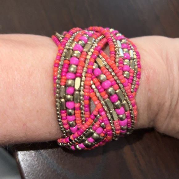 Sharp fun colorful statement bracelet!   Chicos NWOT - Picture 4 of 5